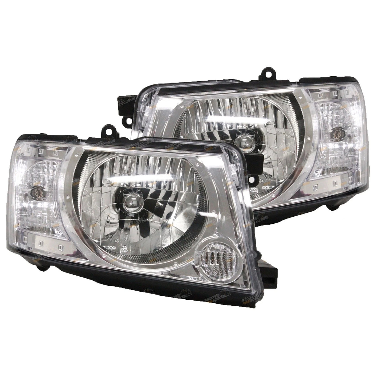 LH + RH Headlights Pair for Patrol GU Series 4 & 6 (2004–2013)