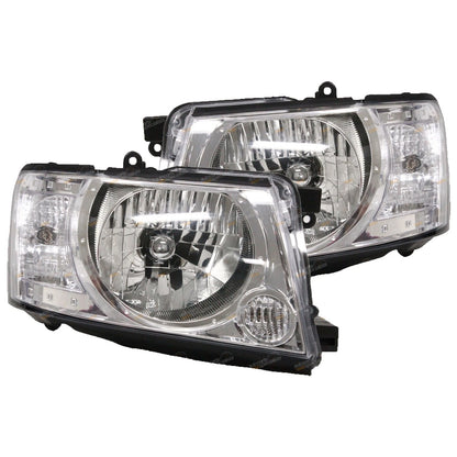 LH + RH Headlights Pair for Patrol GU Series 4 & 6 (2004–2013)