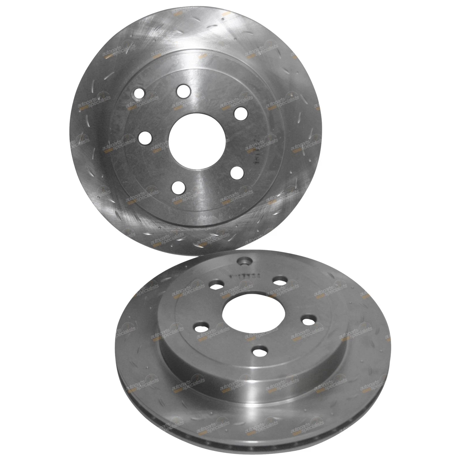 Rear Disc Brake Rotors Slotted Drilled + Bendix GCT Pads for VE VF Commodore (2013–2017)