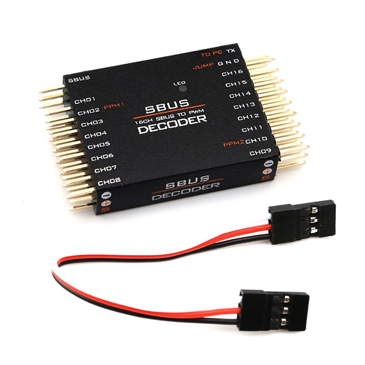 SBUS to PWM/PPM Decoder for Futaba Frsky Transmitter (16CH)