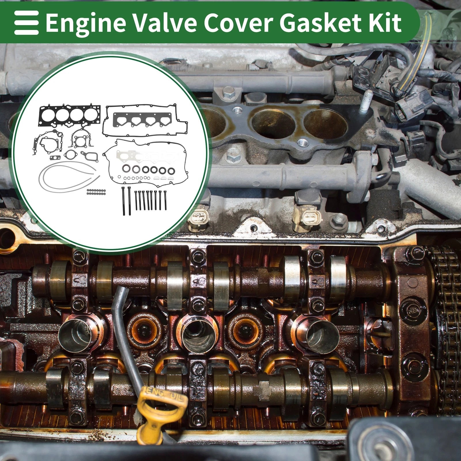 Engine Valve Cover Gasket Kit for Hyundai Elantra 2.0L (2008–2012)