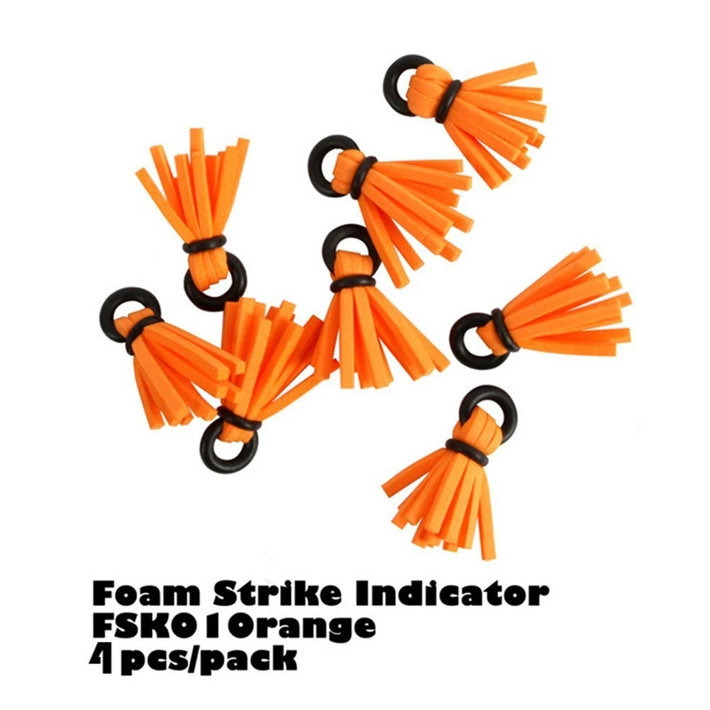 4pcs Yarn Strike Indicator for Fly Fishing (High Visibility Foam)