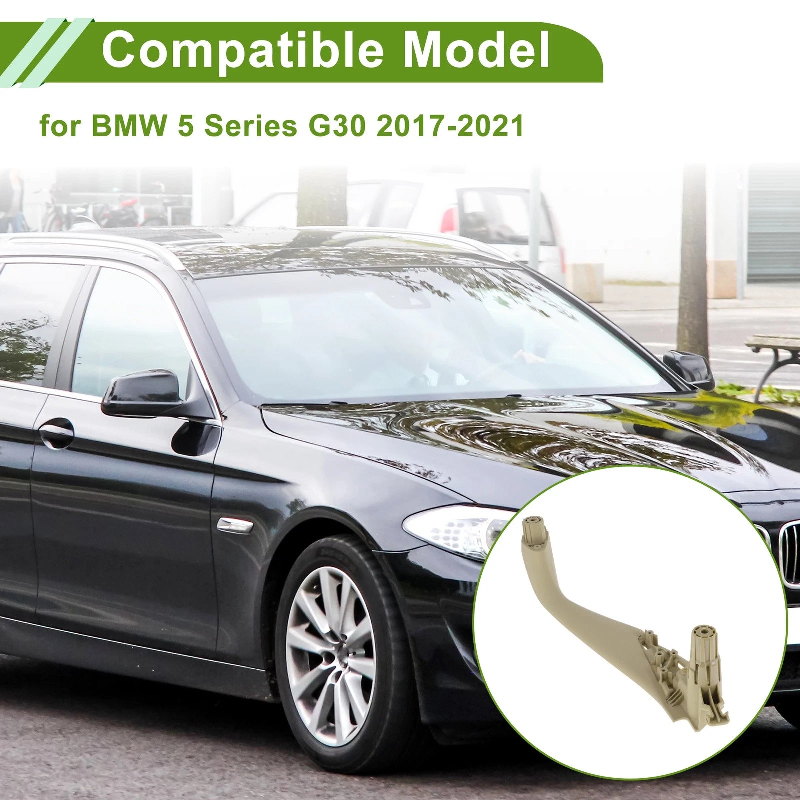 Door Panel Handle Pull Trim Cover for BMW 5 Series G30 (2017–2021)