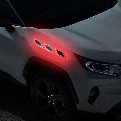 Pack of 6 Reflective Strip Stickers for Car Visibility Enhancement