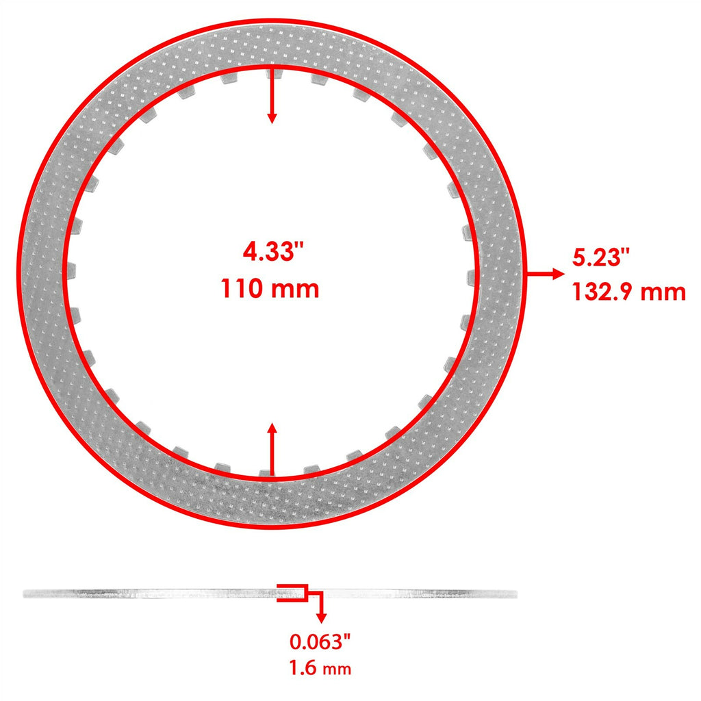 Clutch Friction Plate Kit for Suzuki GSX-R750 (2006–2008) Replacement