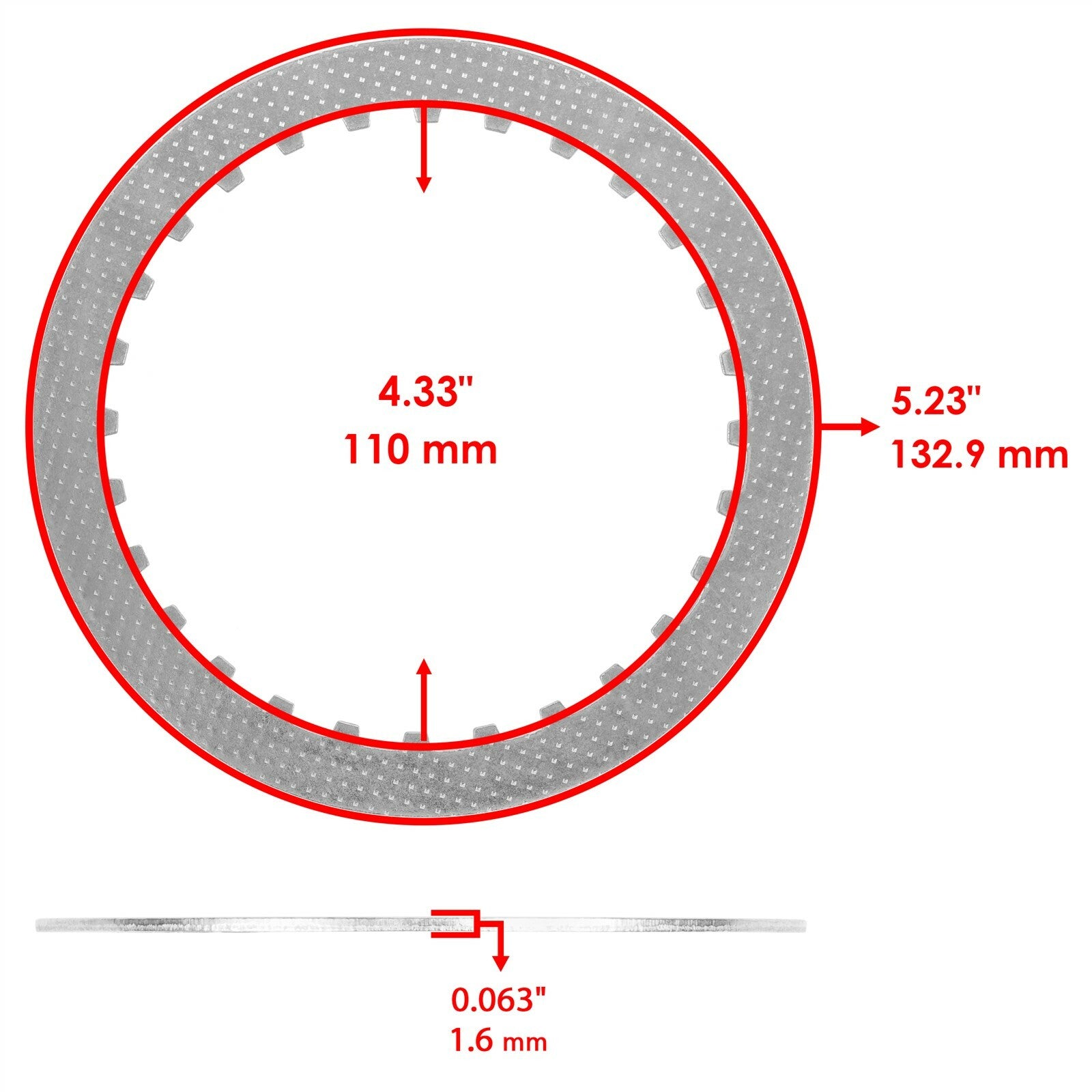 Clutch Friction Plate Kit for Suzuki GSX-R750 (2006–2008) Replacement