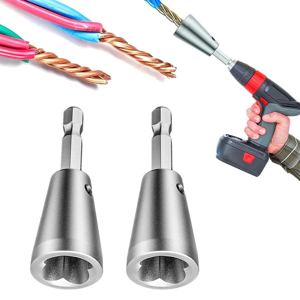 2pcs Wire Twister Tool for Electricians Drill Tool Kit