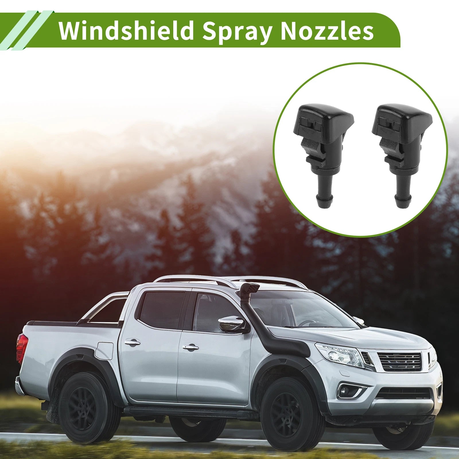 Windshield Washer Nozzle with Hose Connector for GMC