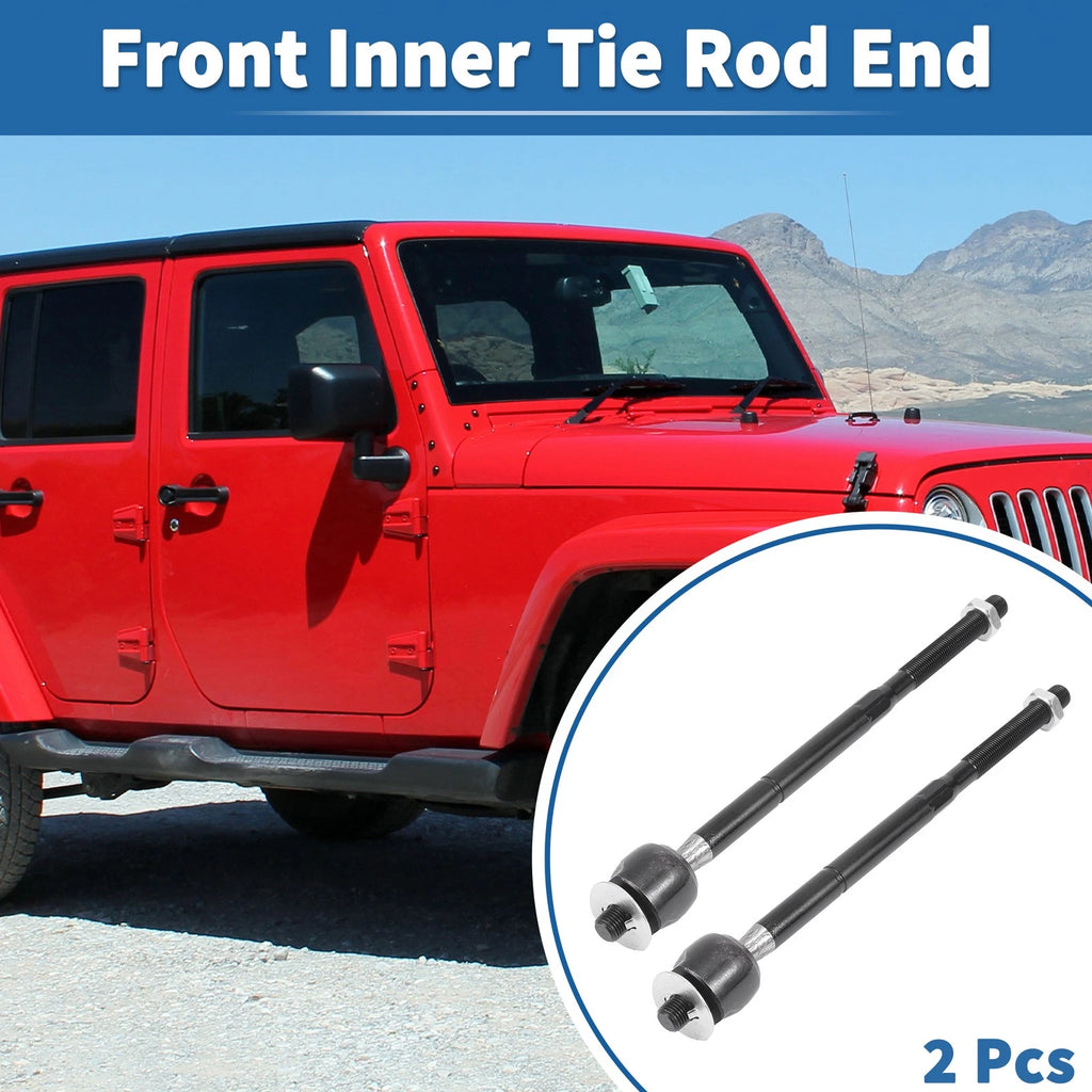 2pcs Front Inner Tie Rod End Links for Dodge Grand Caravan (2005–2007) No.EV80645