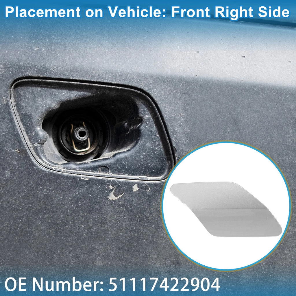 Front Right Washer Nozzle Cover Cap Replacement for BMW X6 (2015–2019)