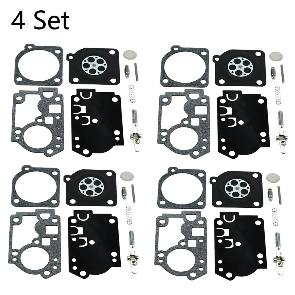 Set of 4 Carburetor Repair Kits for ZAMA RB-156 C1U-W43 C1U-W45 Poulan BVM210VS