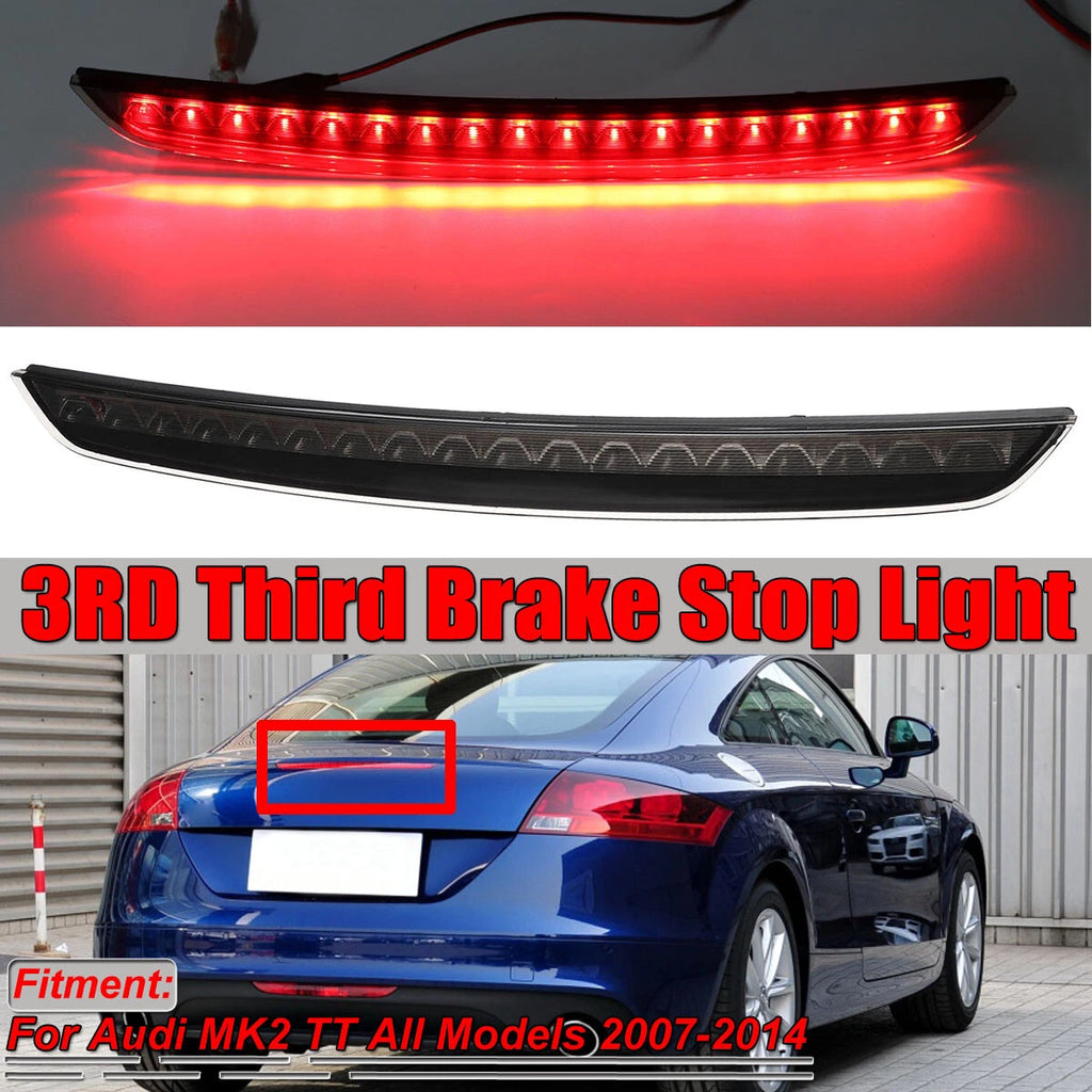 1X LED Third Brake Light for Audi TT MK2 (2007–2014) Black Lens