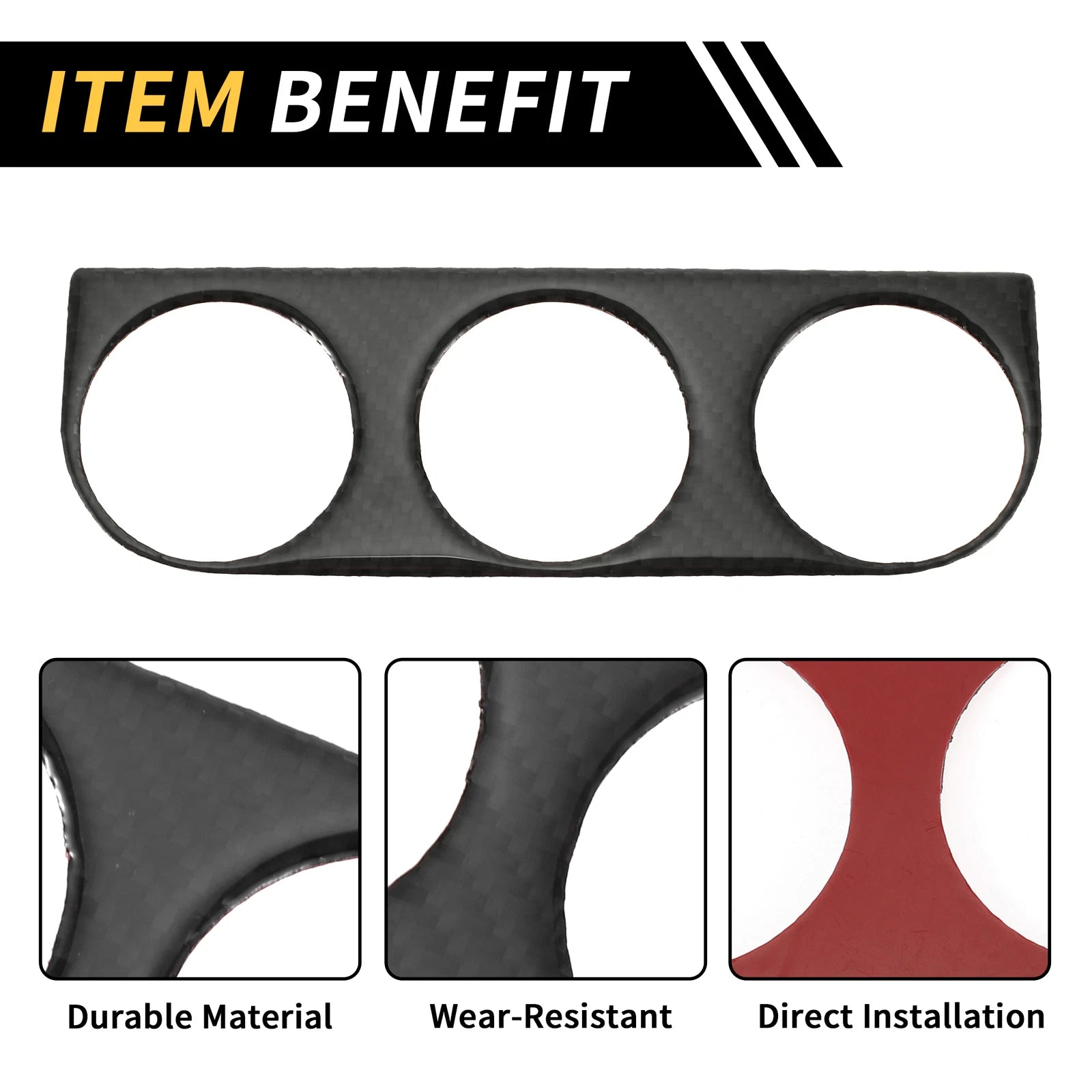 Console AC Switch Button Control Cover Trim for Jeep Wrangler JK (2007–2018)