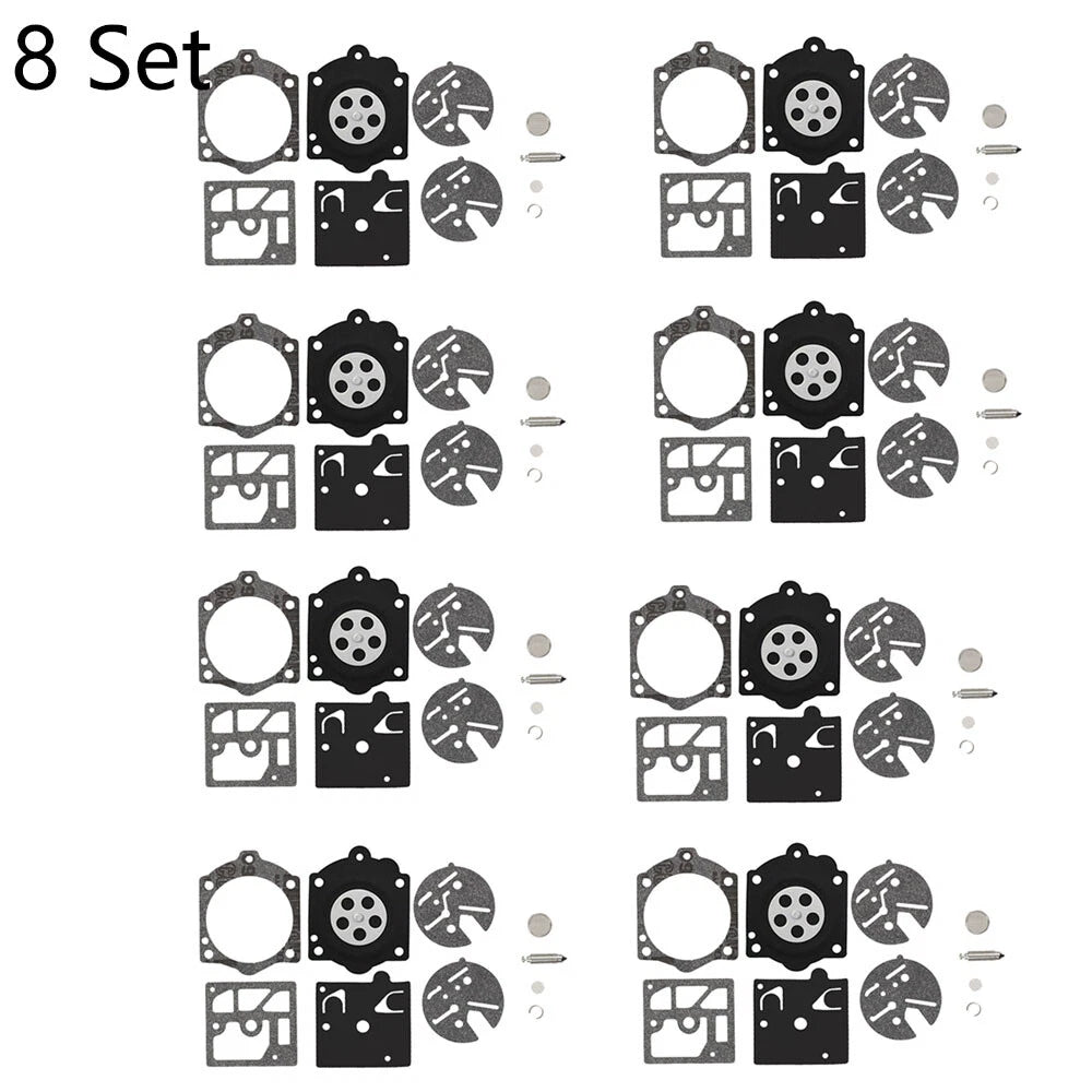 Set of 8 Carburetor Repair Kits for Husqvarna 44 140S 240S 444 Walbro K10-HDC