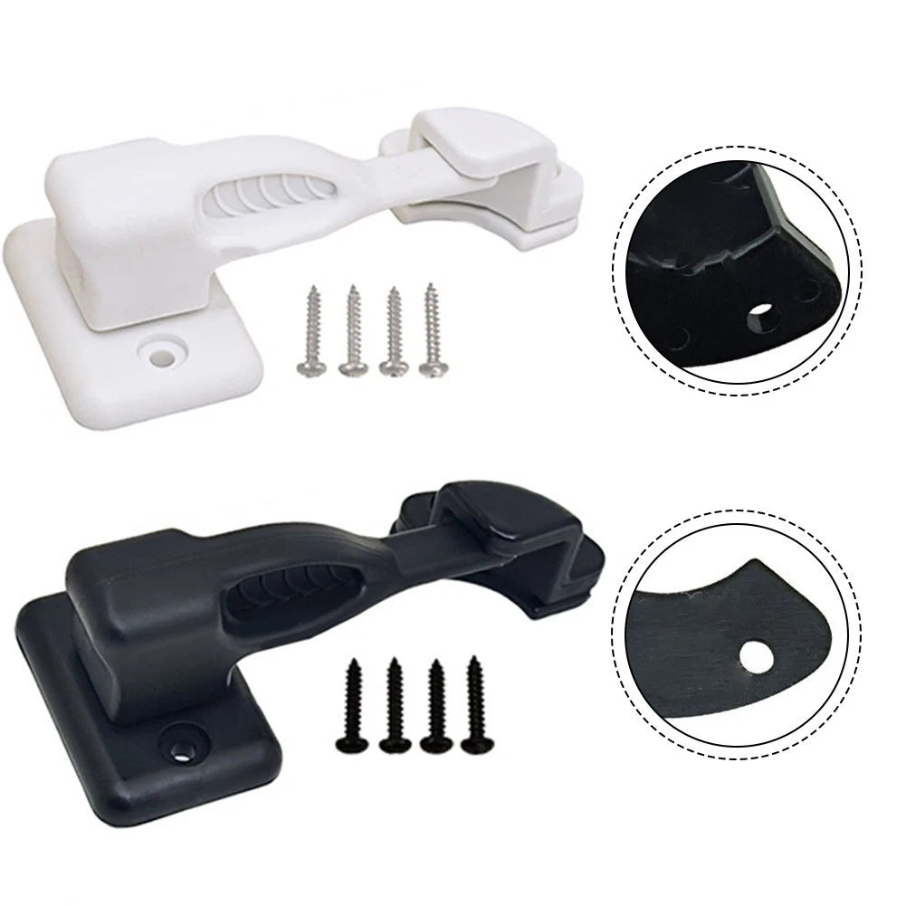 Rotation Latch for Home Storage and RVs - Easy Install Mechanism