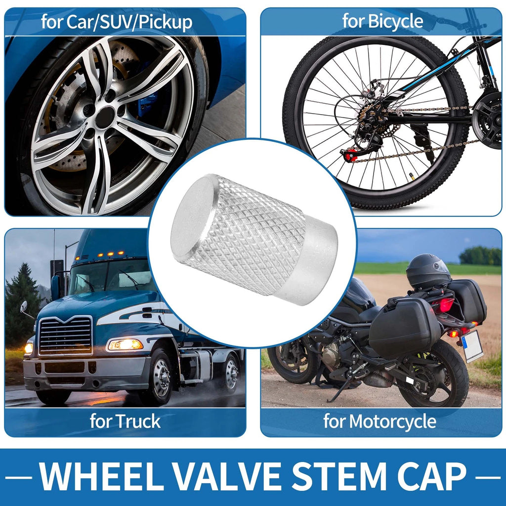Tire Valve Stem Caps Replacement for Car SUV Bike RV (4 Pack) (2000–2025)