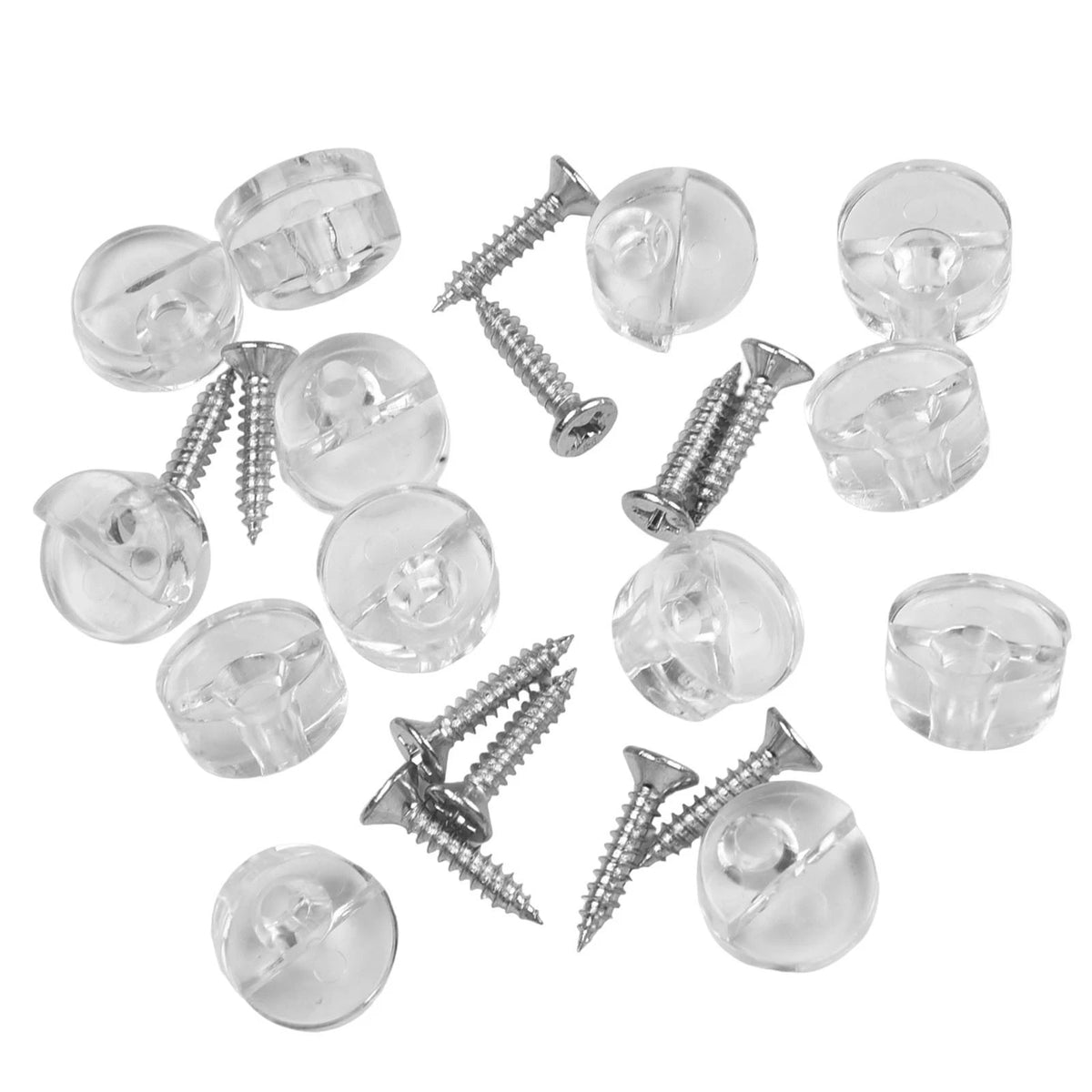 Set of Glass Retainer Clips for Mirrors and Glass Panels