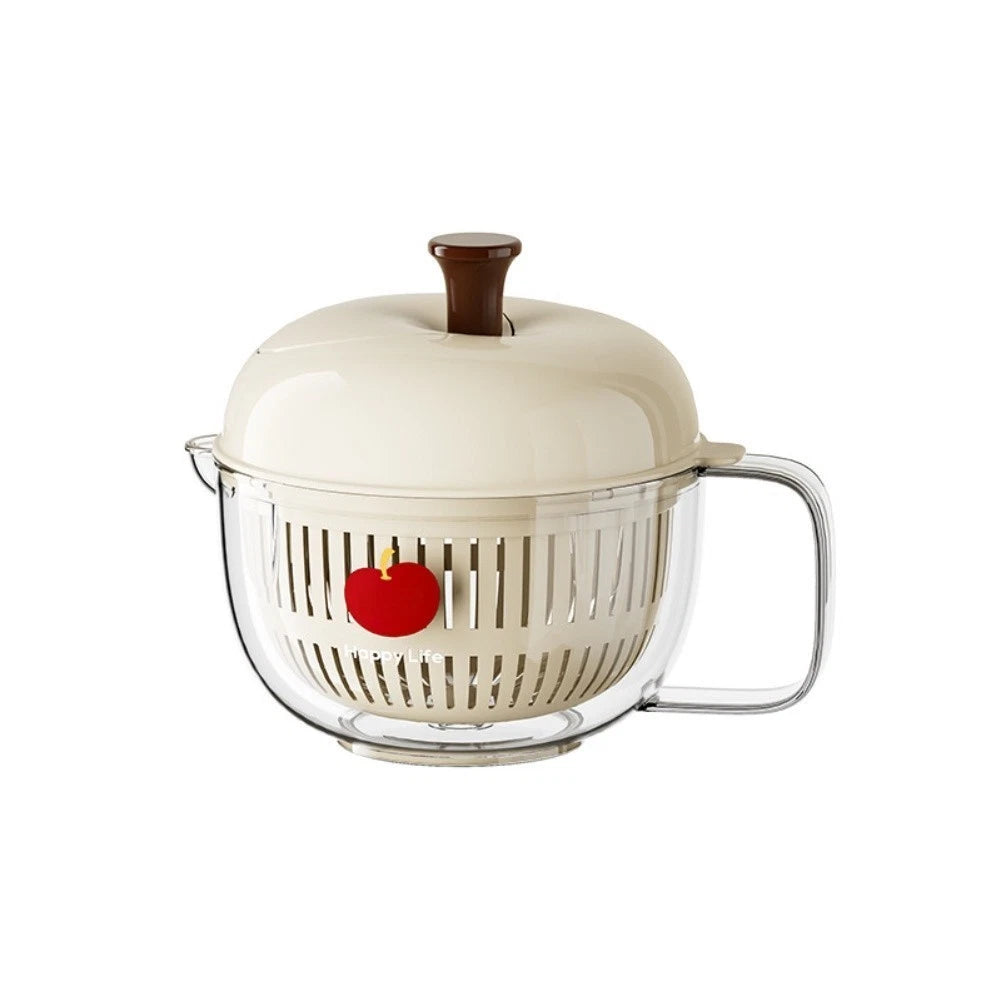 Salad Spinner for High-Speed Drying and Detachable Colander and Bowl