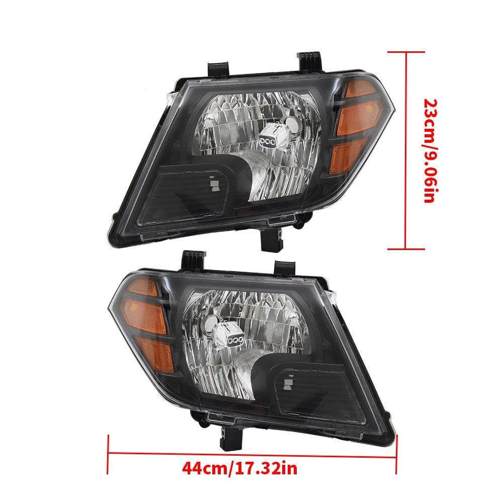 Halogen Headlight Assembly Set of 2 for Nissan Frontier (2009–2020)
