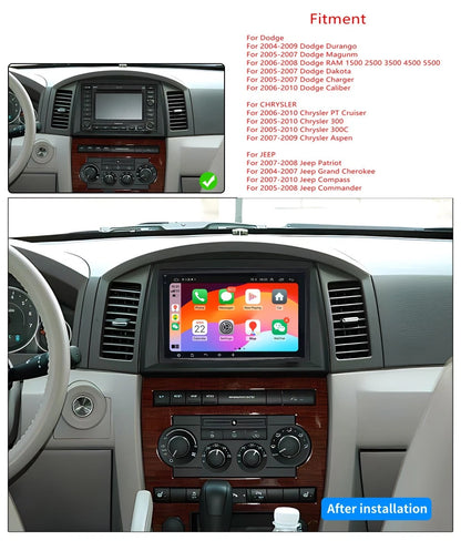8" Car Stereo GPS Navigation for Dodge Caliber Chrysler PT Cruiser (2006–2010)