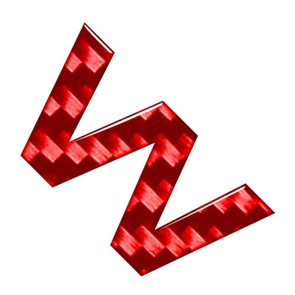 W Red Window Door Badge Emblem for Car