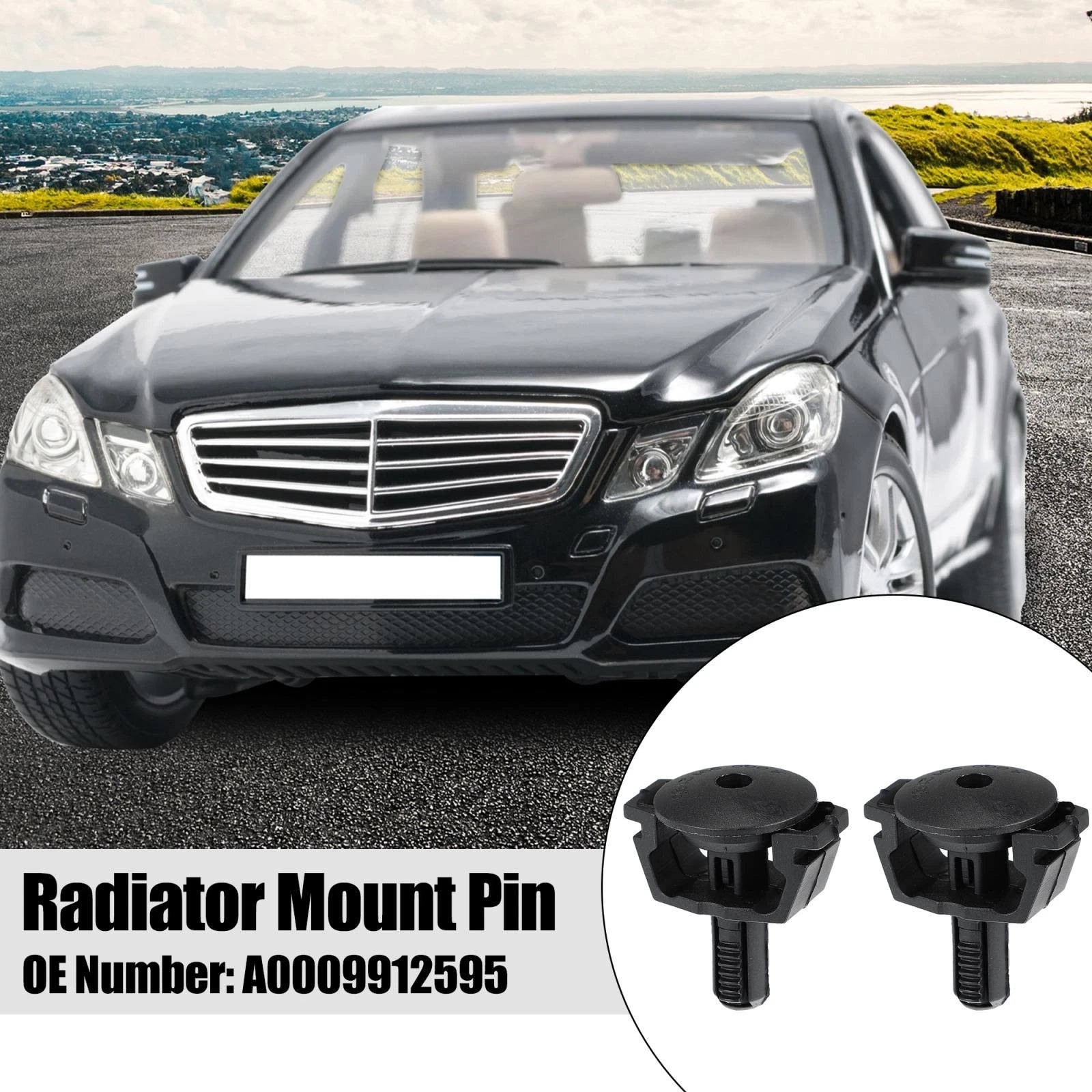 Radiator Mount Pin Replacement Pair for Mercedes Benz E320 E500 CLS (2000–2011)