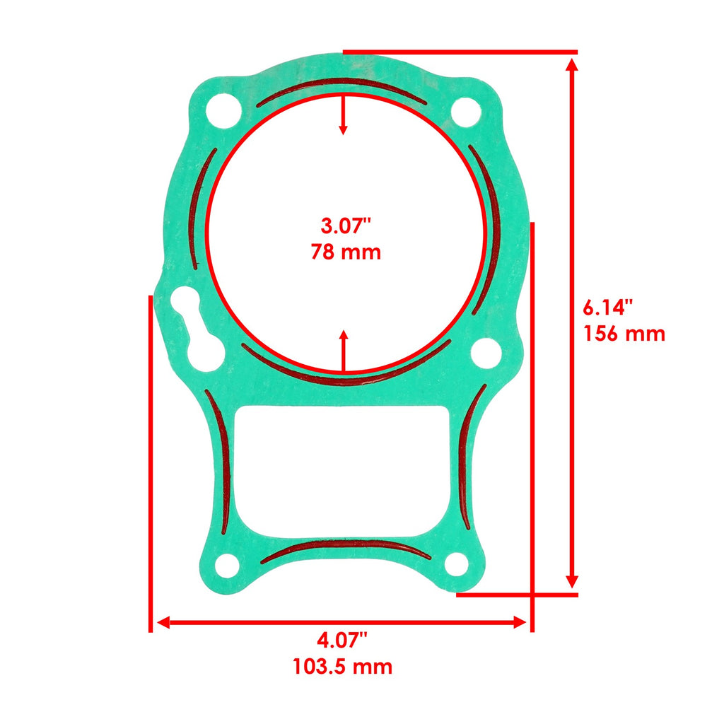 Engine Cylinder Gasket Set Replacement for Honda Sportrax 250 TRX250EX (2001–2008)