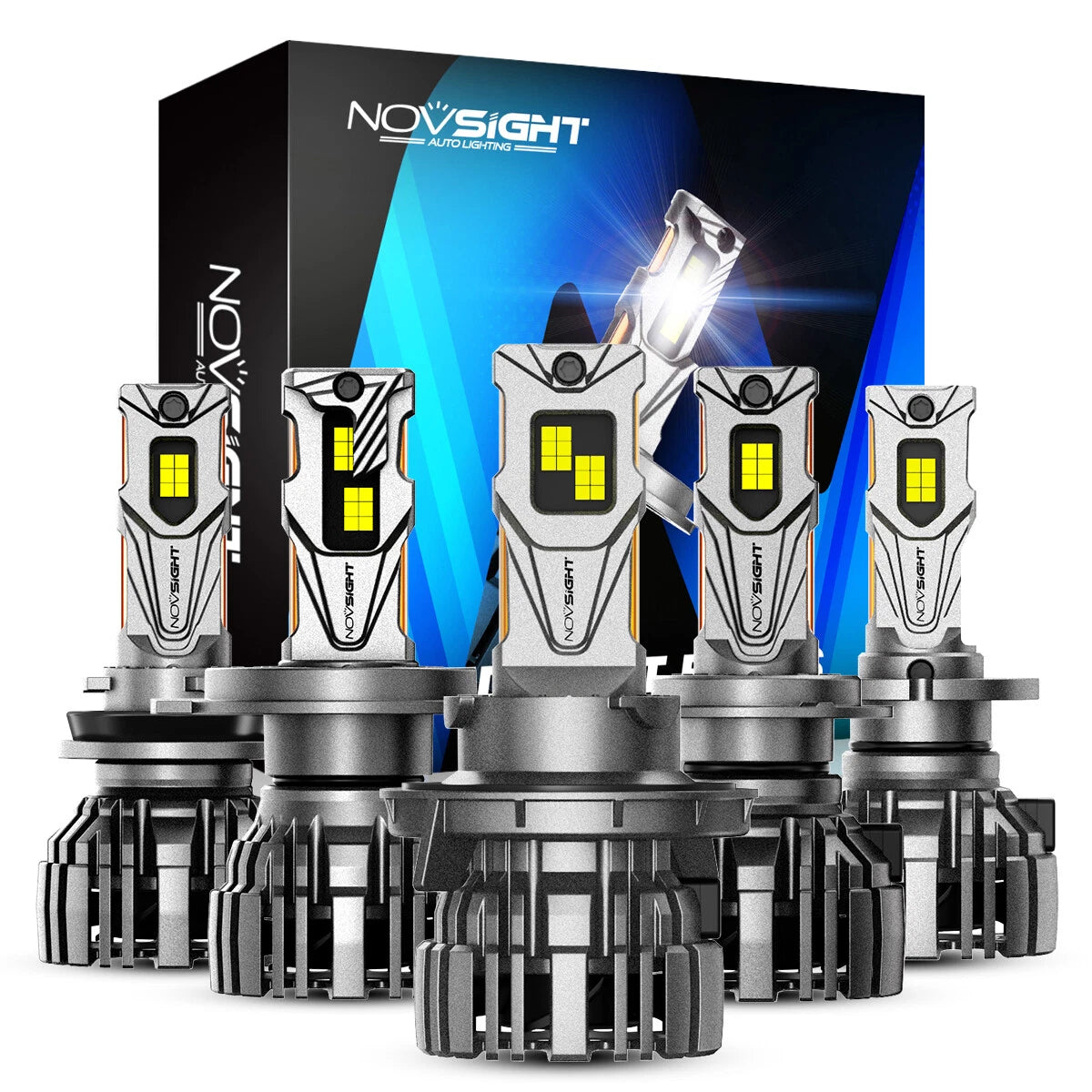 2X LED Headlight Bulbs H4 H7 H11 9005 9006 140W 30000LM 6500K