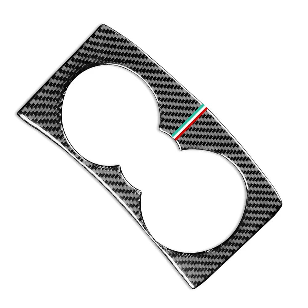 Interior Water Cup Holder Panel Cover Trim for Alfa Romeo Giulia (2017–2019)