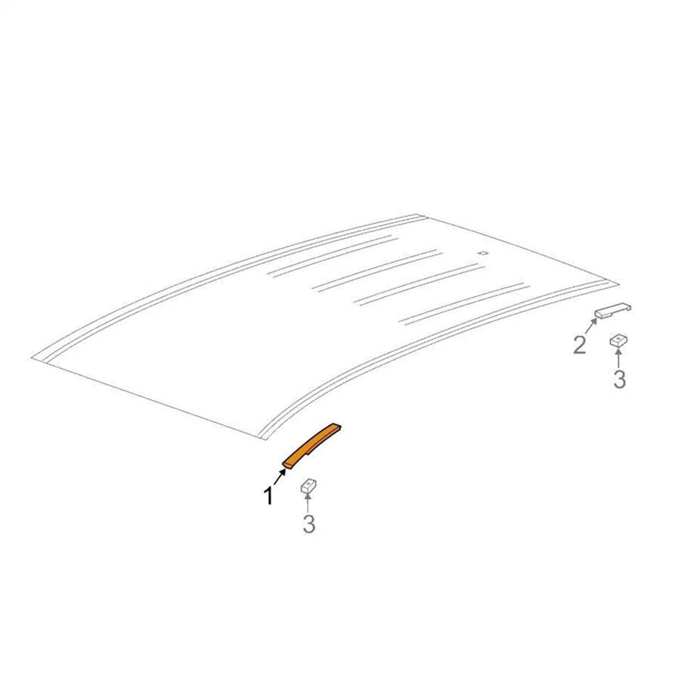 Right Front Roof Trim Drip Molding for Buick Encore (2013–2021) 42577929