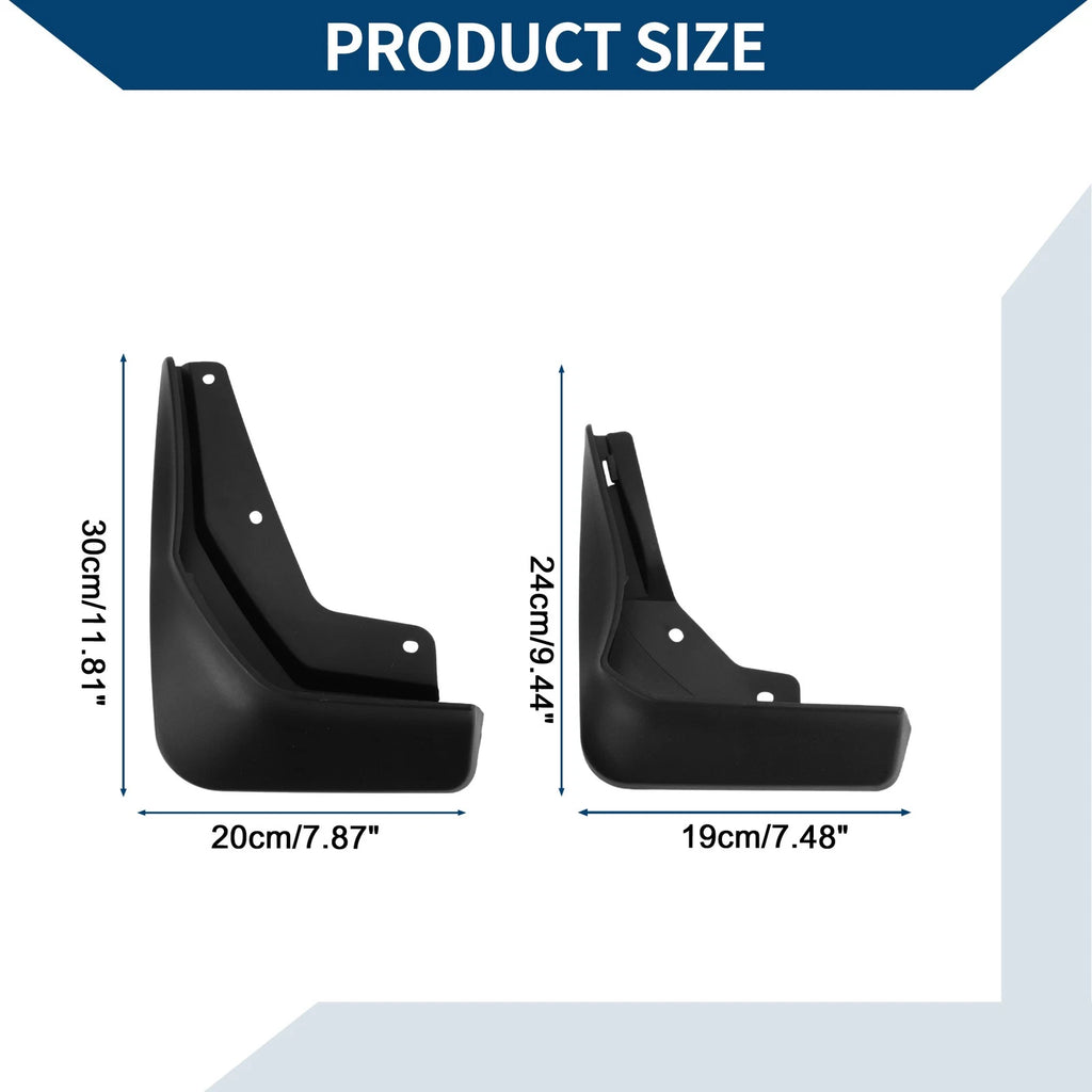 Mud Flaps Splash Guards 1 Set for Mercedes-Benz CLA (2020–2023)