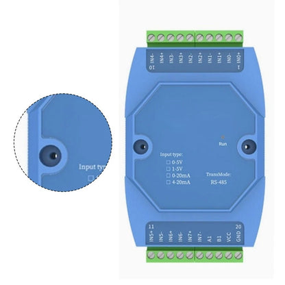 8 Channel Analog Signal Acquisition Module for RS485 Networks