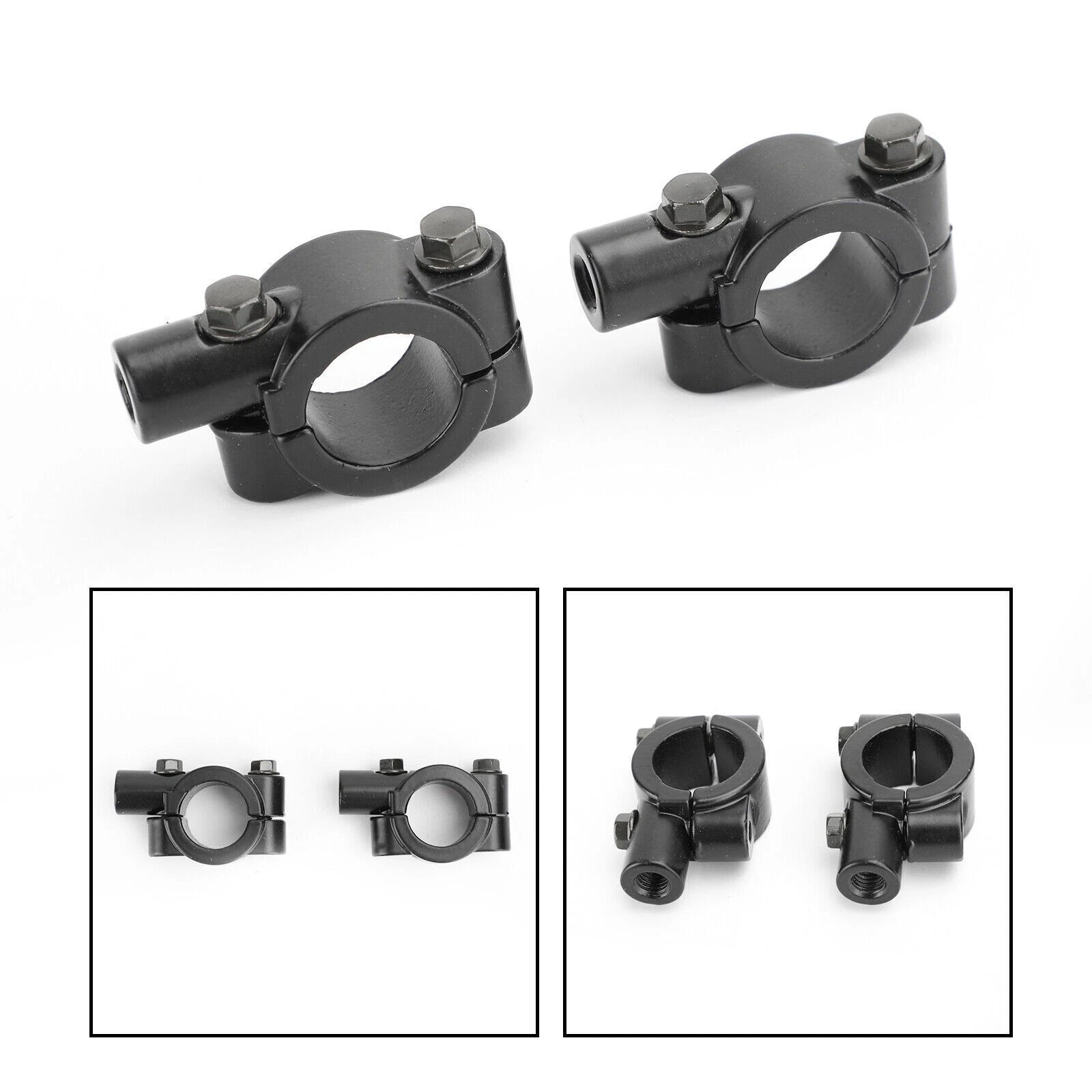 7/8" Bar Mirror Mount Holder Clamp Adaptor for Universal Motorcycle (10mm M10 CCW)