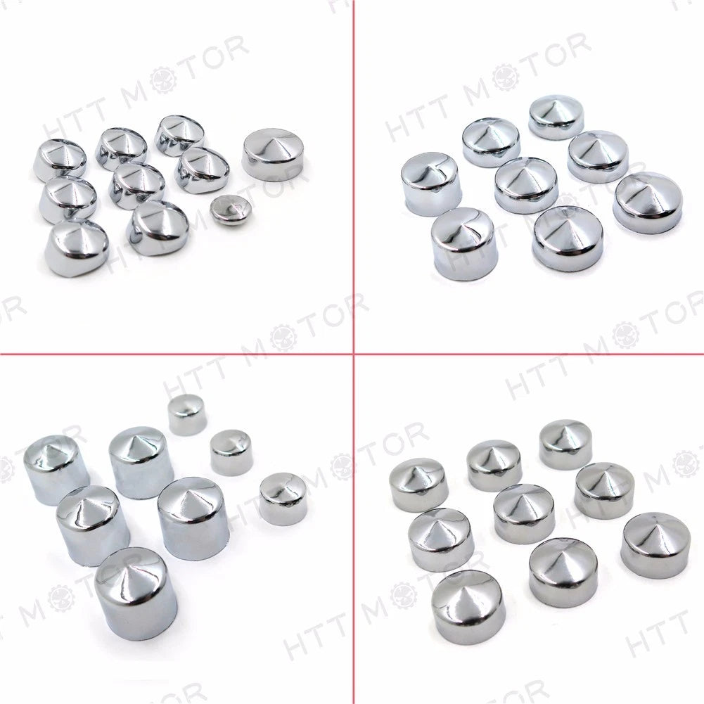86-Piece Chrome Engine & Misc Bolt Nut Set for Harley-Davidson Dyna (1999–2005)
