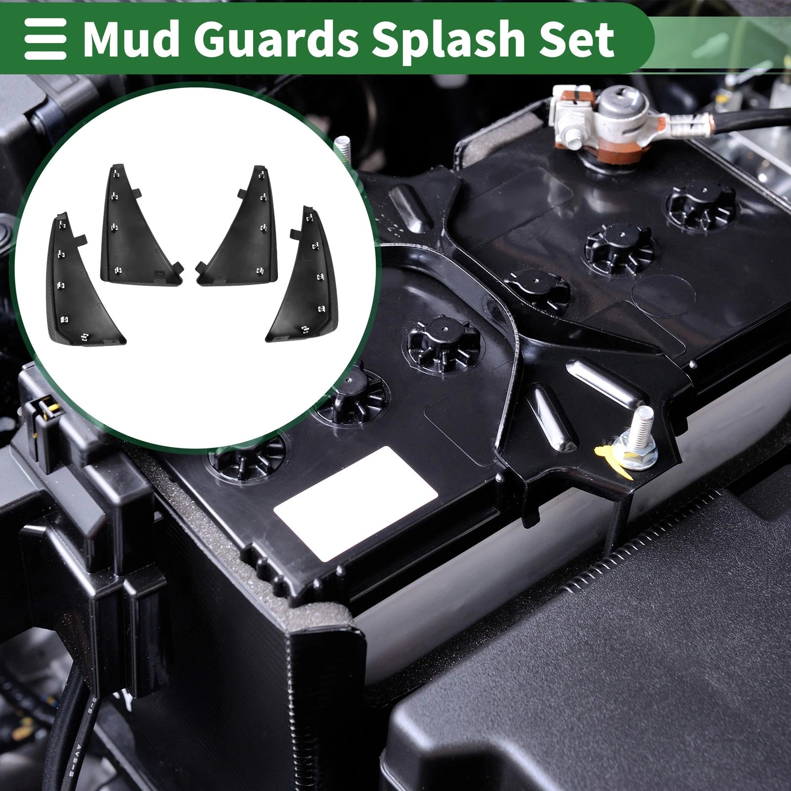 Mud Flaps Splash Guards Front for Chevrolet Corvette C8 (2021–2024)