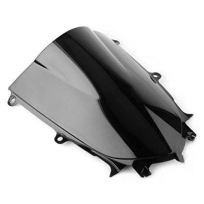 Double Bubble Windshield Deflector for Yamaha YZF-R6 (2017–2018) Black