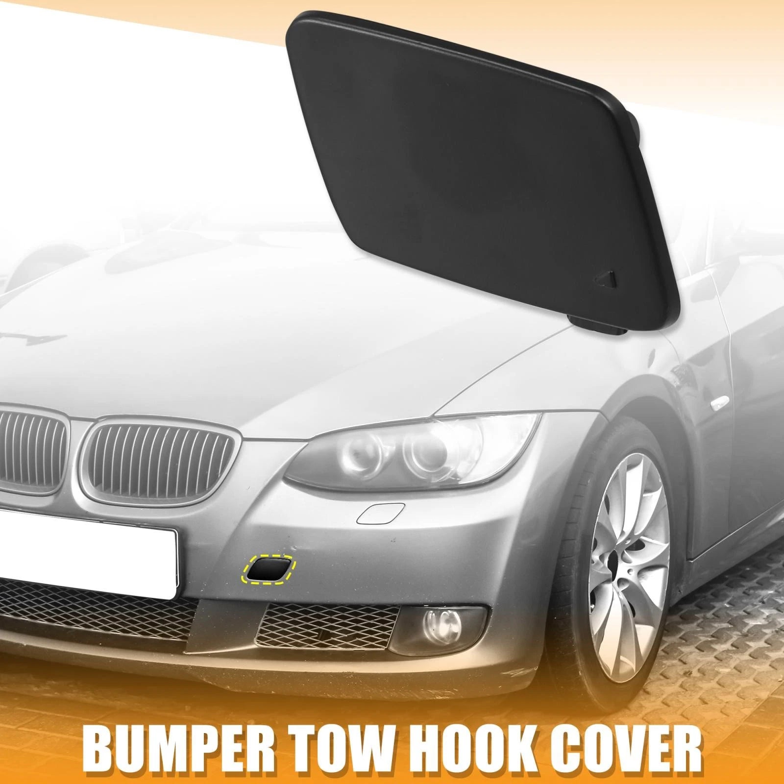 Front Bumper Tow Hook Cover Replacement for BMW 328i Base (2012–2019)