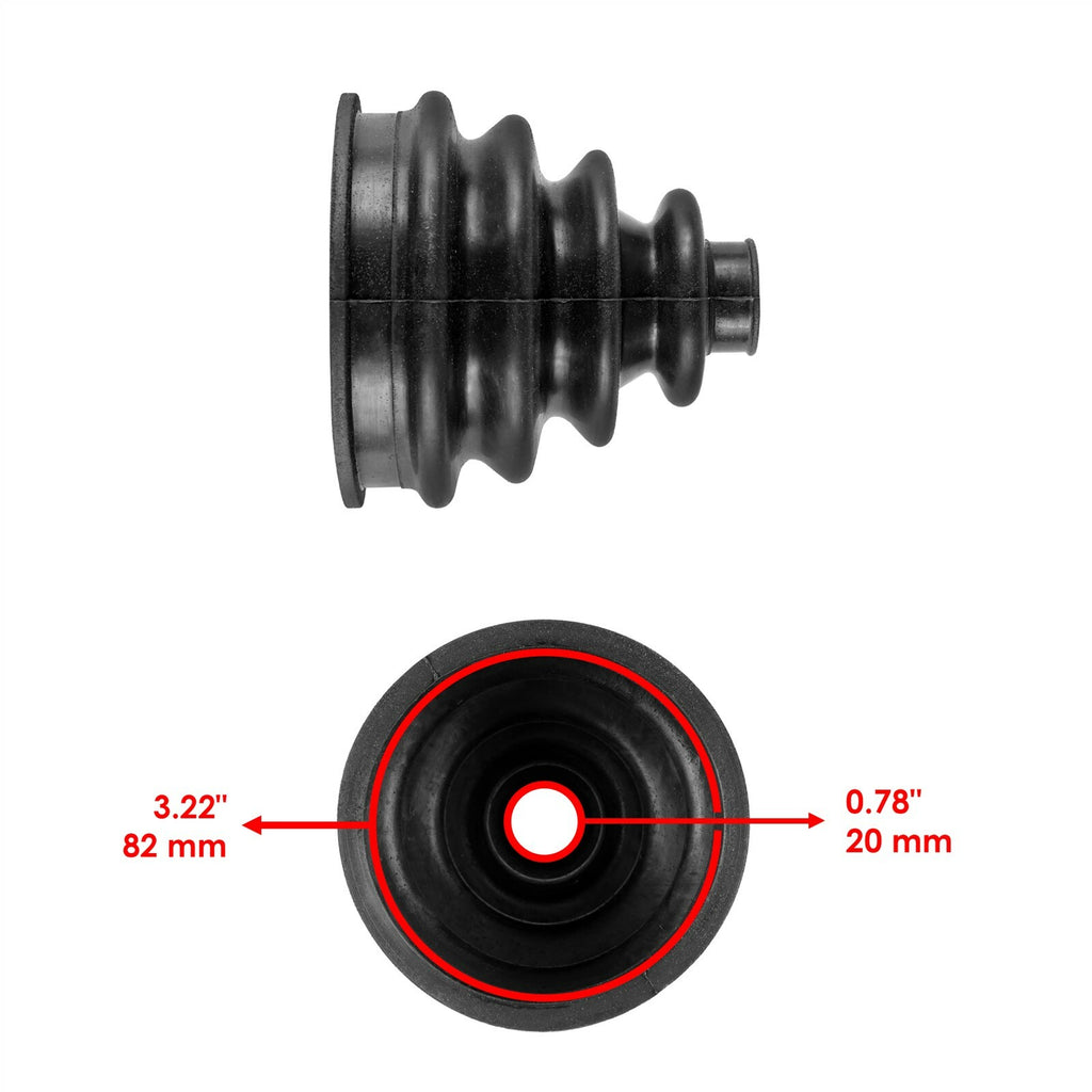 CV Boot Kit Rear Axle Inner Outer 2 Sets for John Deere (2000–2000)