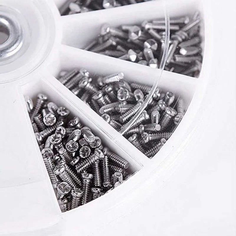 600pcs Screw Nuts Assortment Kit M1 M1.2 M1.4 for Electronics