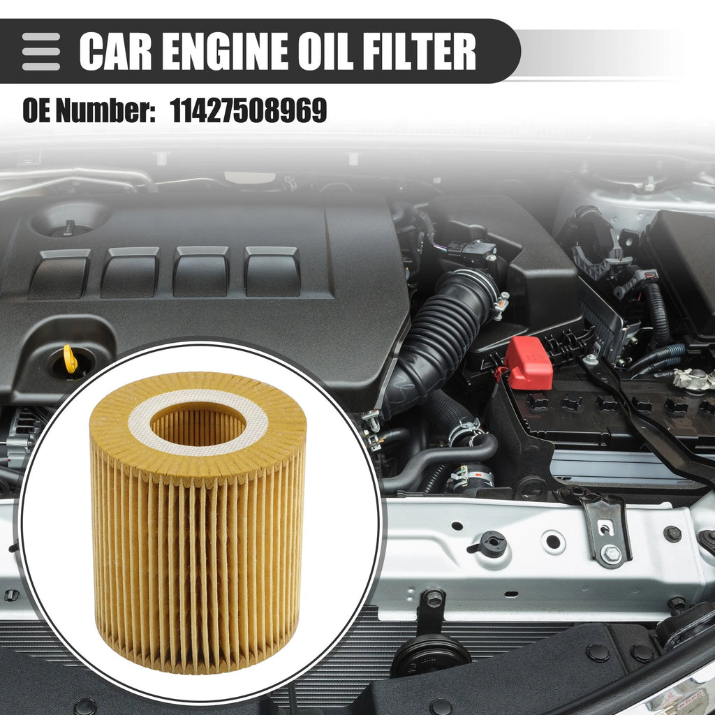 Engine Oil Filter with Gasket for BMW X3 X1 (2005–2011) OEM Replacement