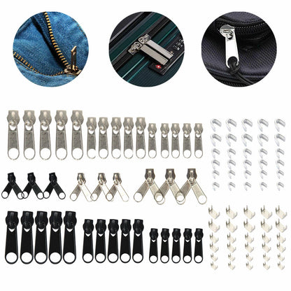 84Pcs Zipper Slider Repair Kit for Various Applications