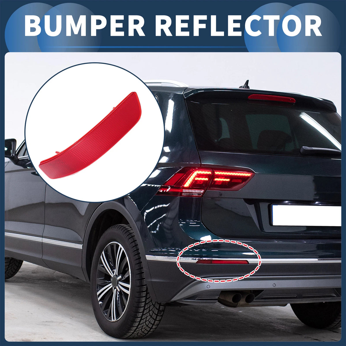 Bumper Reflector No. 8192030040 for Lexus ES300h (2013–2018) Rear Left