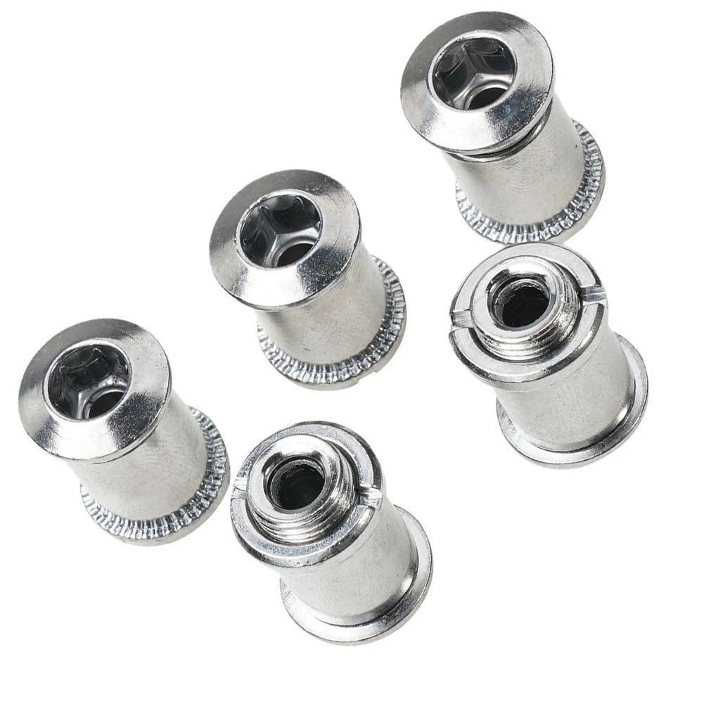10Pcs Chainring Screws for Mountain Bike (Ultra Light, Stainless Steel)