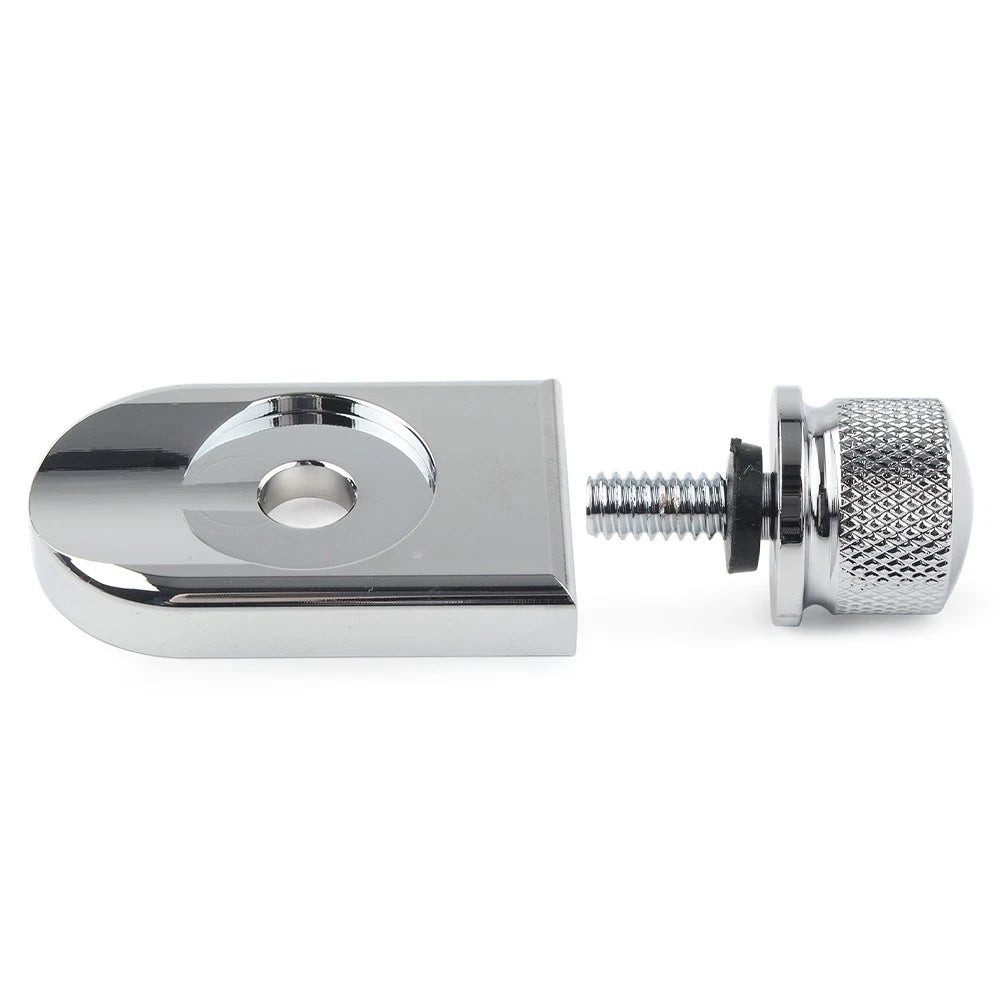 Chrome Rear Fender Seat Bolt Screw Nut Tab Cover for Harley Touring (1996–Up)