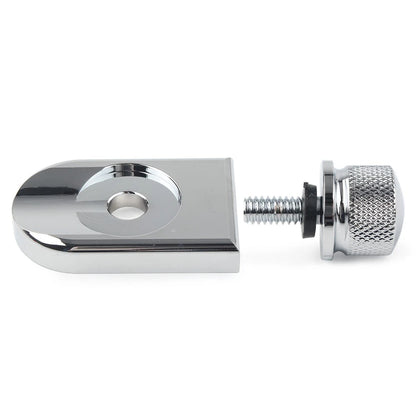 Chrome Rear Fender Seat Bolt Screw Nut Tab Cover for Harley Touring (1996–Up)
