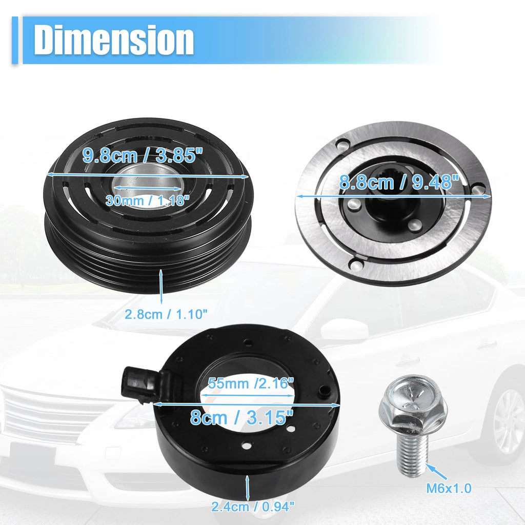 AC Compressor Clutch Kit Replacement for Subaru Outback (2005–2009)
