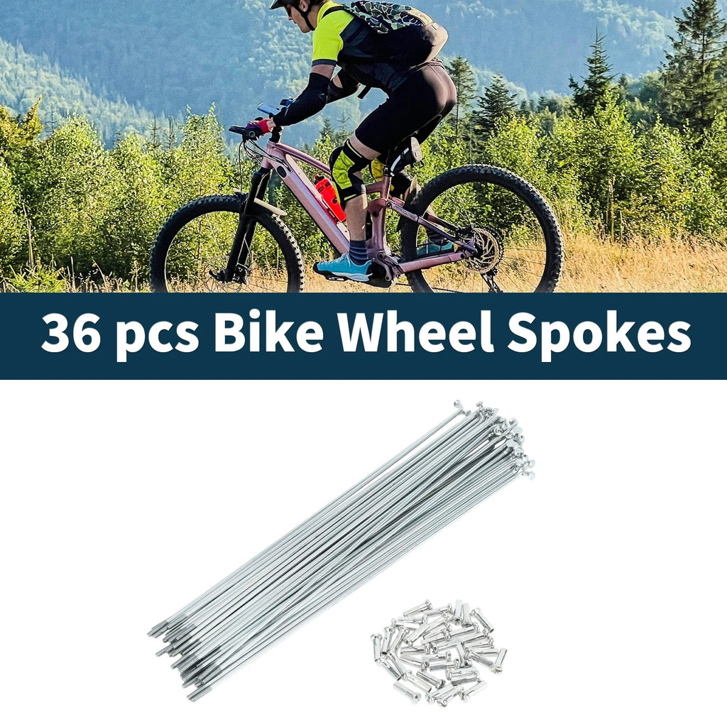 Bicycle Spokes Nipple Set 14G 191mm Carbon Steel Galvanized Universal