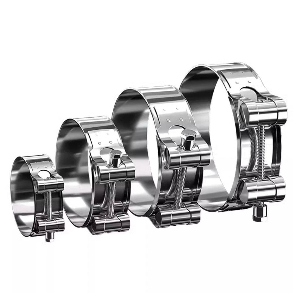 304 Stainless Steel Hose Clamp for Exhaust and Water Pipe Use