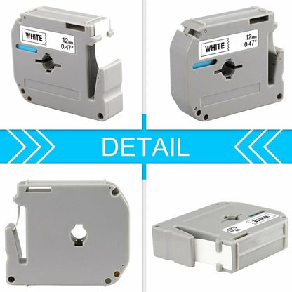 Label Tape for P-Touch M231 MK231 M-K231 (12mm)