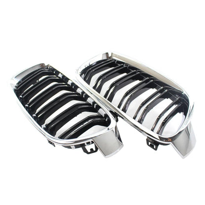 Front Bumper Kidney Grille with Chrome Frame for BMW 3 Series (2012–2018)
